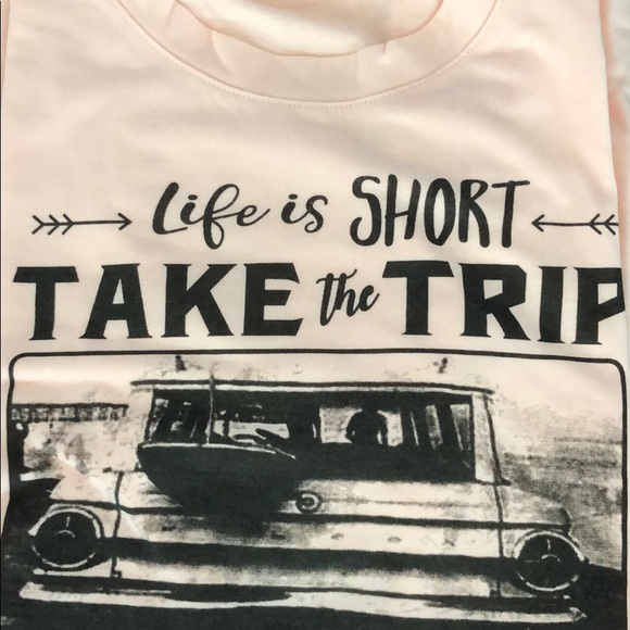 ✨LAST ONE!! Life is Short, Take The Trip Tee✨ - Picture 3 of 4